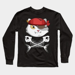 Pirate Cat Long Sleeve T-Shirt